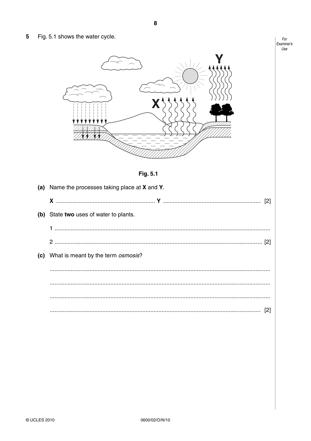 Cambridge IGCSE Agriculture 0600 2010 Oct/Nov Paper 2 · Variant 1 question paper, page 8 of 16