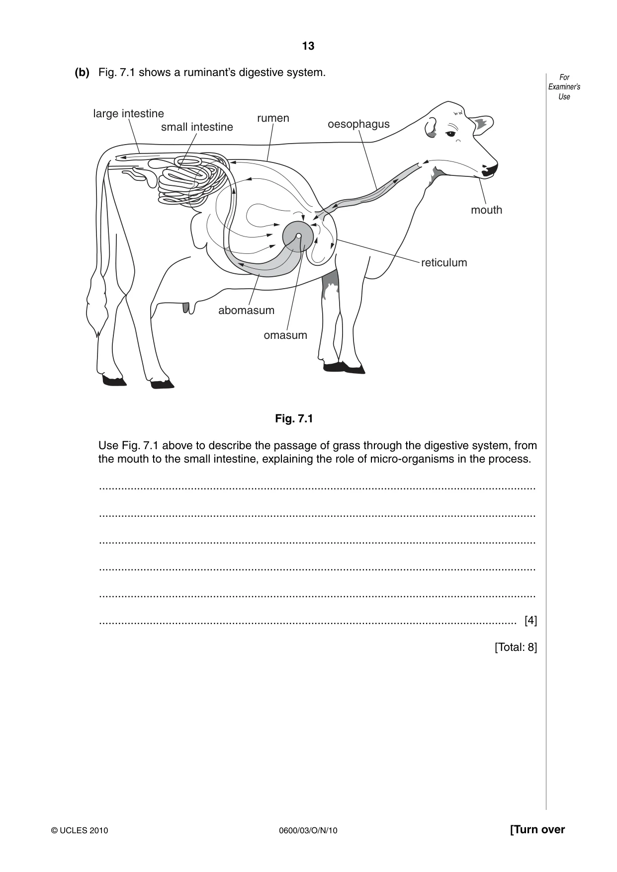 Cambridge IGCSE Agriculture 0600 2010 Oct/Nov Paper 3 · Variant 1 question paper, page 13 of 16