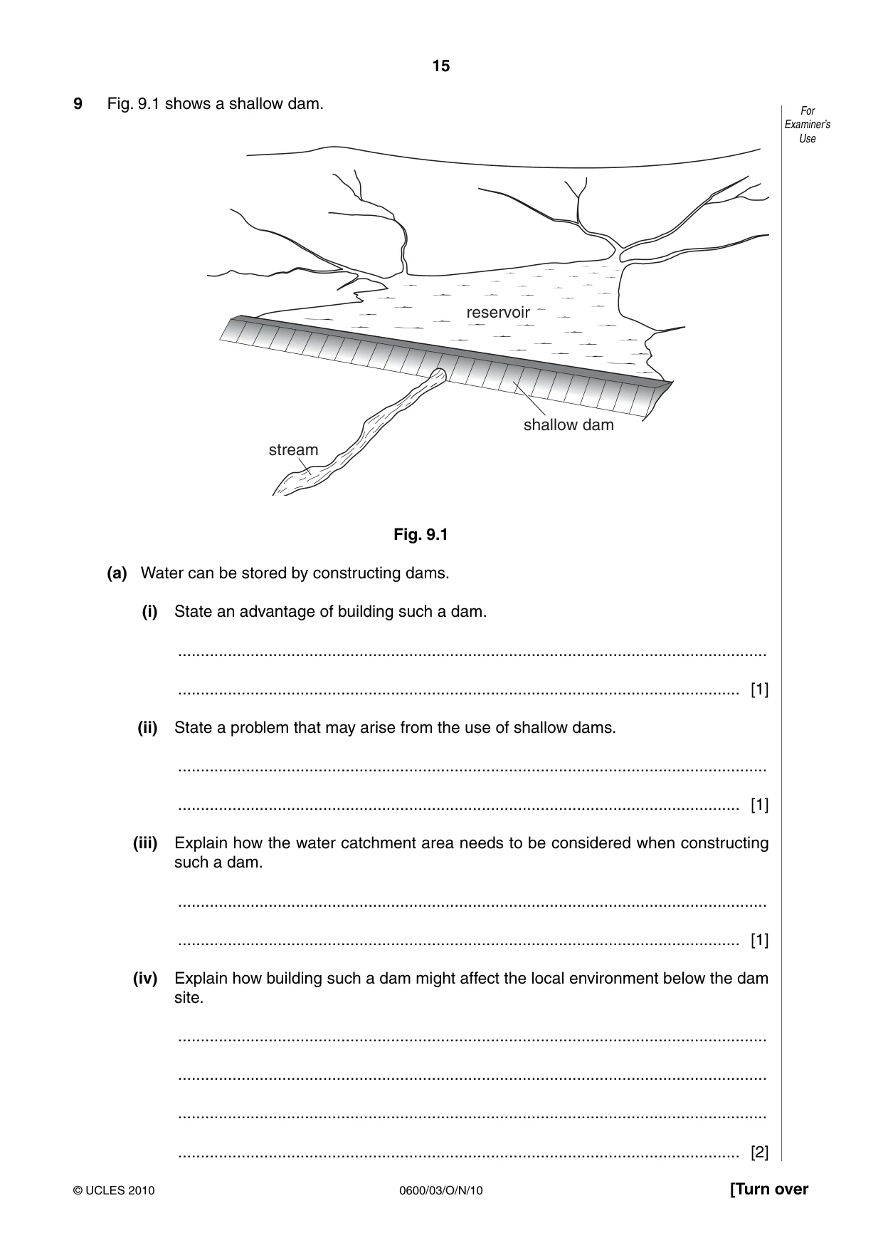 Cambridge IGCSE Agriculture 0600 2010 Oct/Nov Paper 3 · Variant 1 question paper, page 15 of 16