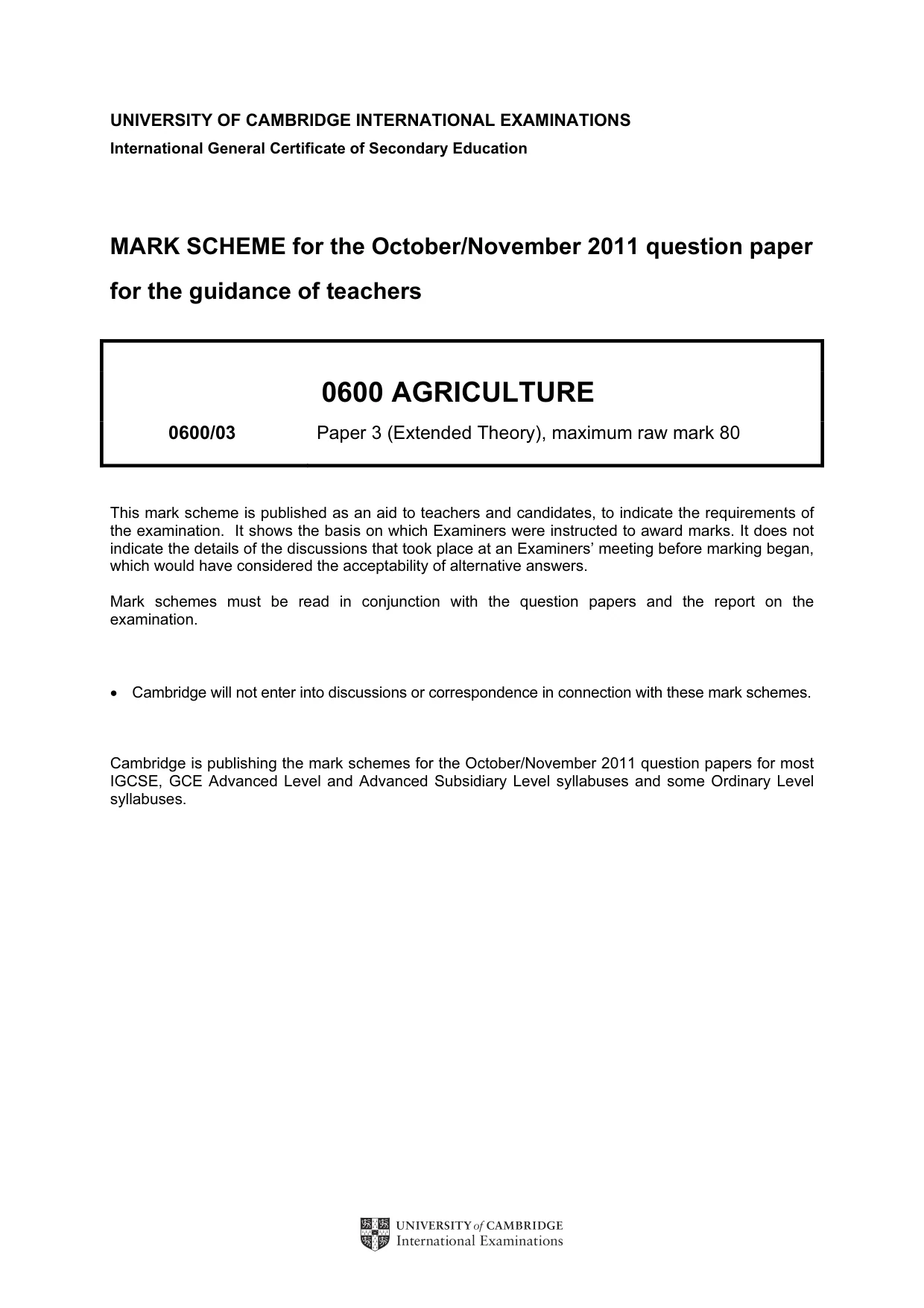 Mark scheme, page 1 of 4