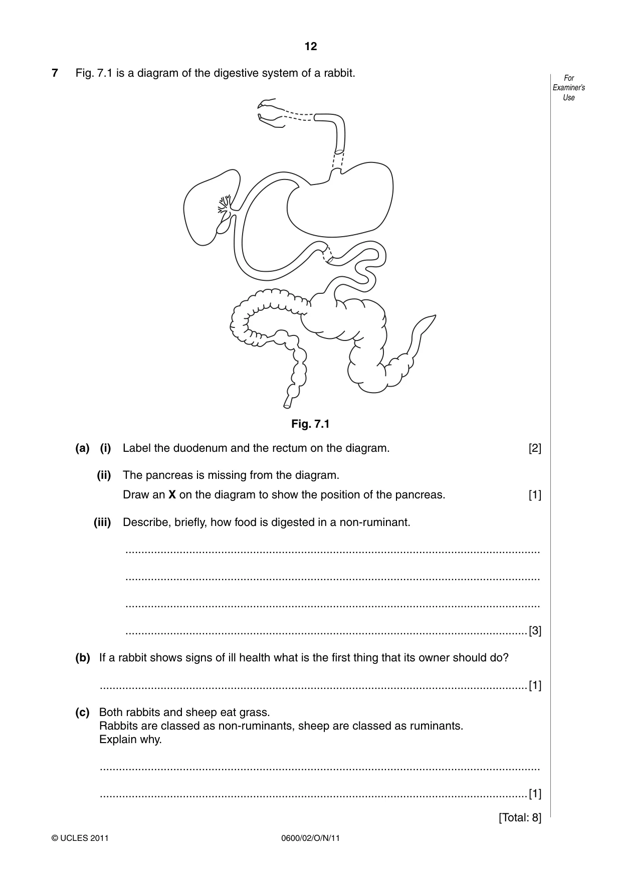 Cambridge IGCSE Agriculture 0600 2011 Oct/Nov Paper 2 · Variant 1 question paper, page 12 of 16