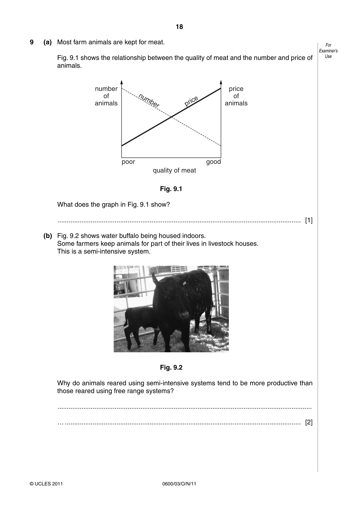 Cambridge IGCSE Agriculture 0600 2011 Oct/Nov Paper 3 · Variant 1 question paper, page 18 of 20