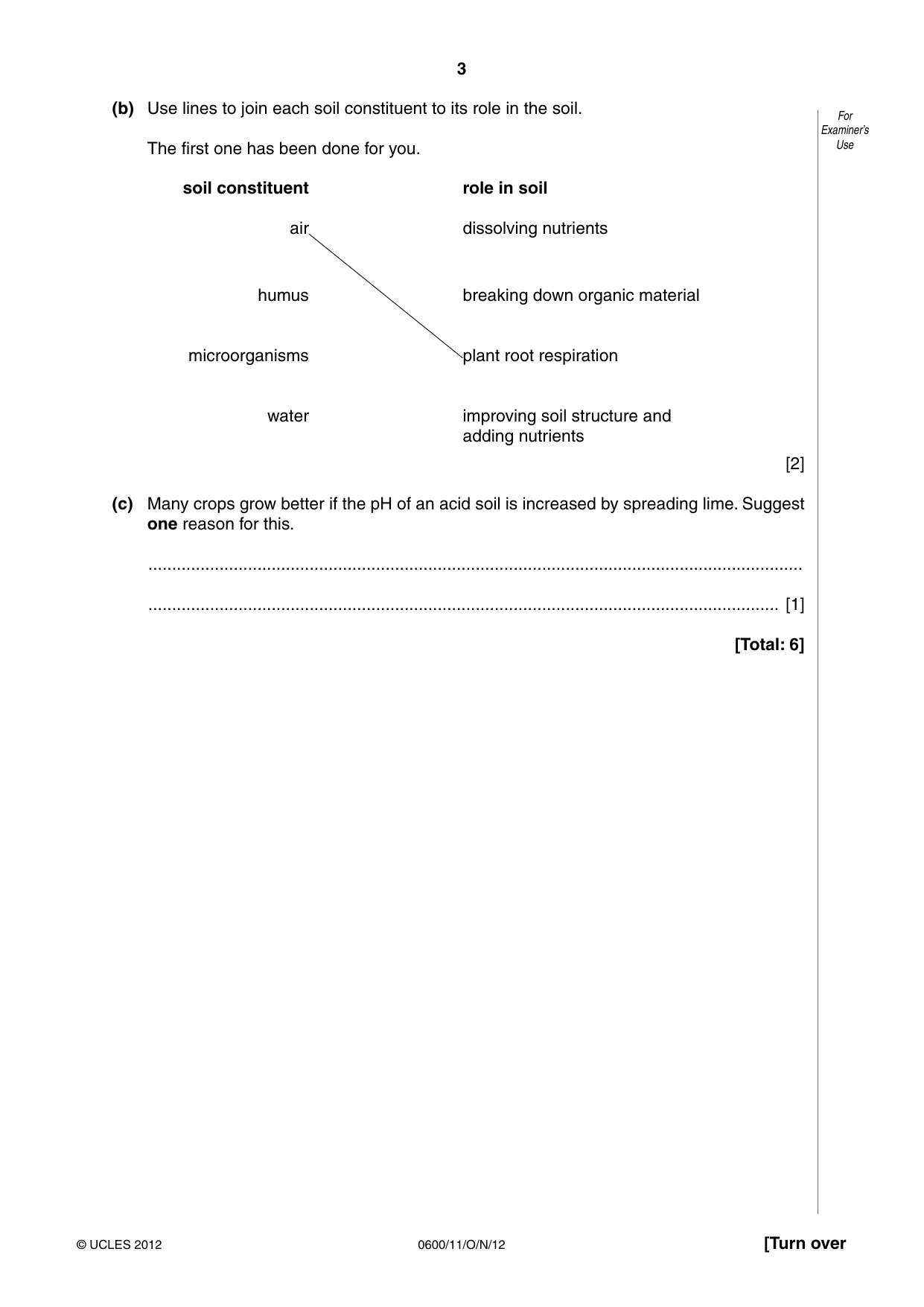 Cambridge IGCSE Agriculture 0600 2012 Oct/Nov Paper 1 · Variant 1 question paper, page 3 of 24