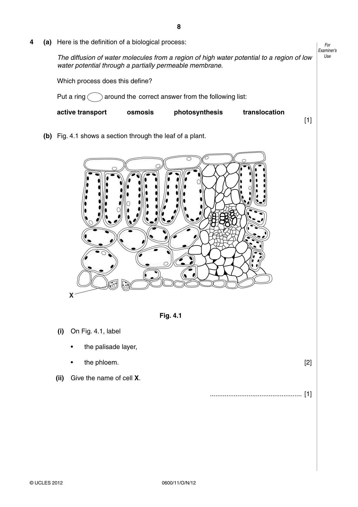 Cambridge IGCSE Agriculture 0600 2012 Oct/Nov Paper 1 · Variant 1 question paper, page 8 of 24