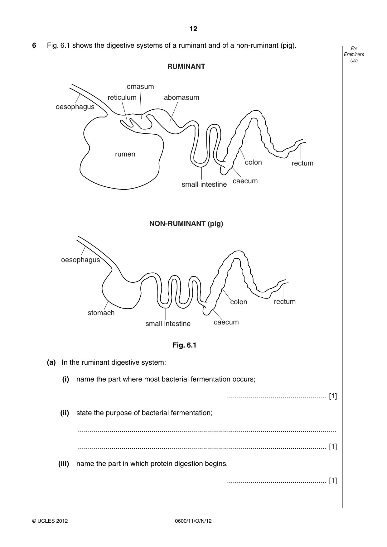 Cambridge IGCSE Agriculture 0600 2012 Oct/Nov Paper 1 · Variant 1 question paper, page 12 of 24