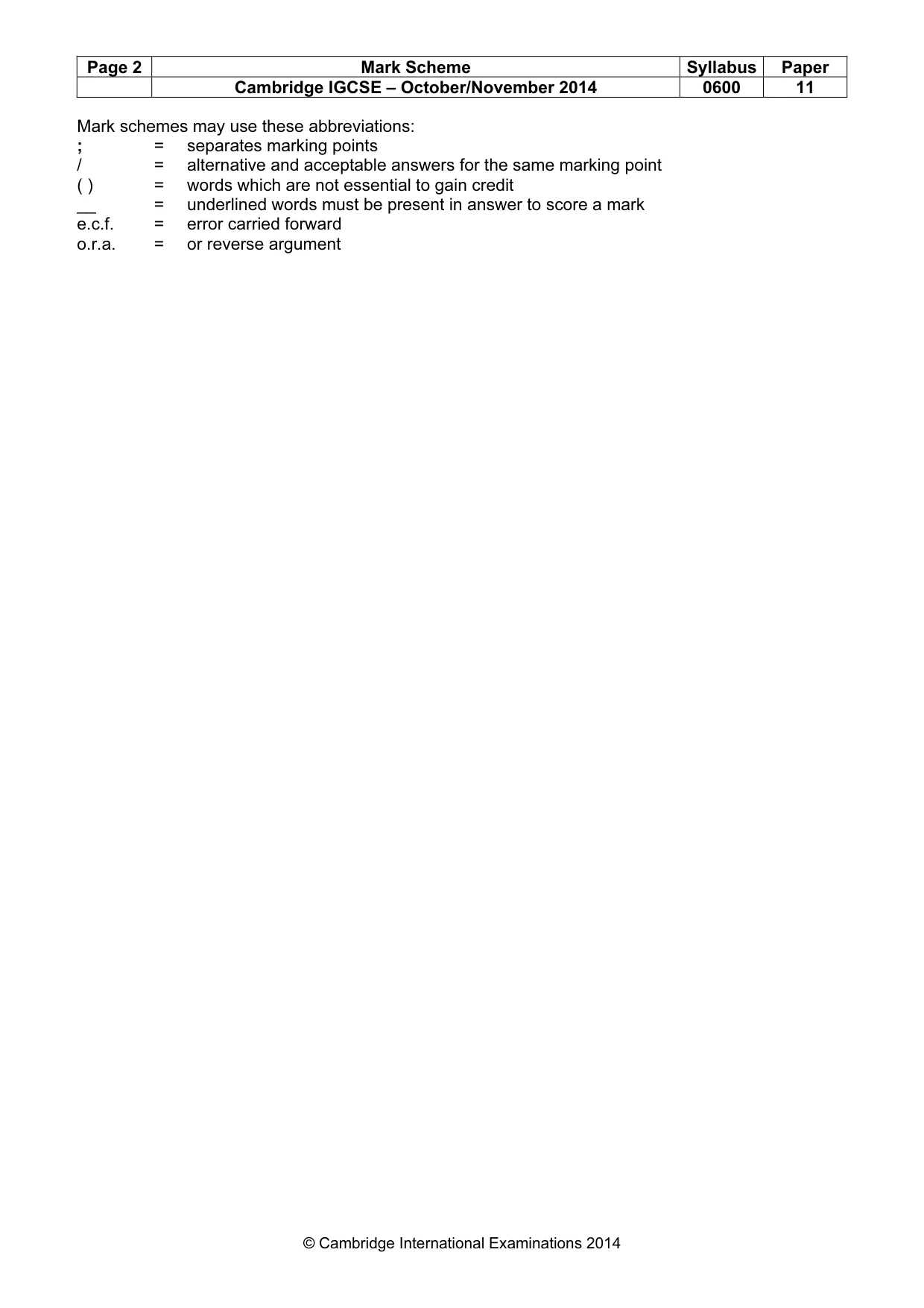 Mark scheme, page 2 of 9