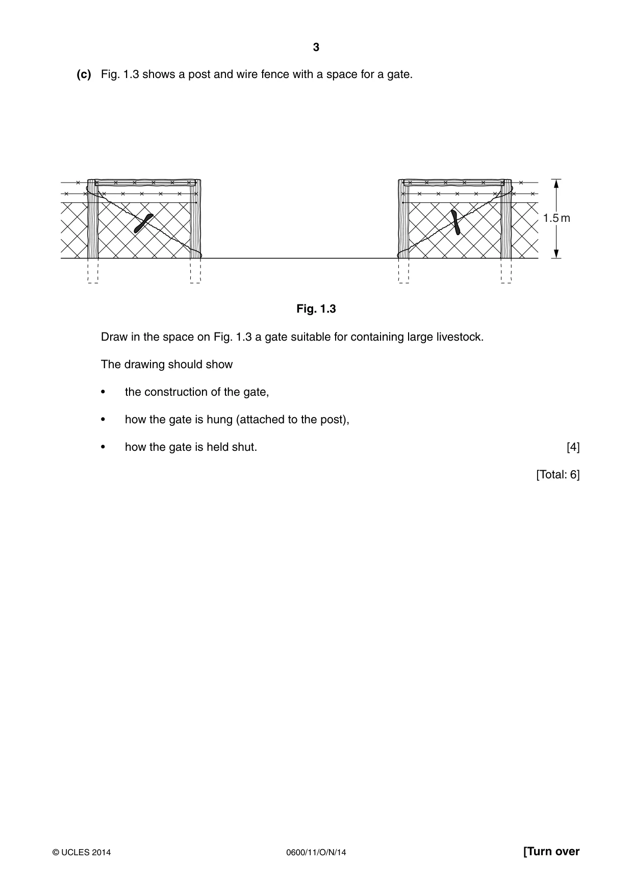 Cambridge IGCSE Agriculture 0600 2014 Oct/Nov Paper 1 · Variant 1 question paper, page 3 of 20