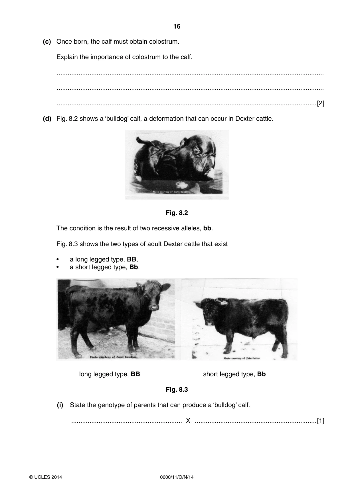 Cambridge IGCSE Agriculture 0600 2014 Oct/Nov Paper 1 · Variant 1 question paper, page 16 of 20