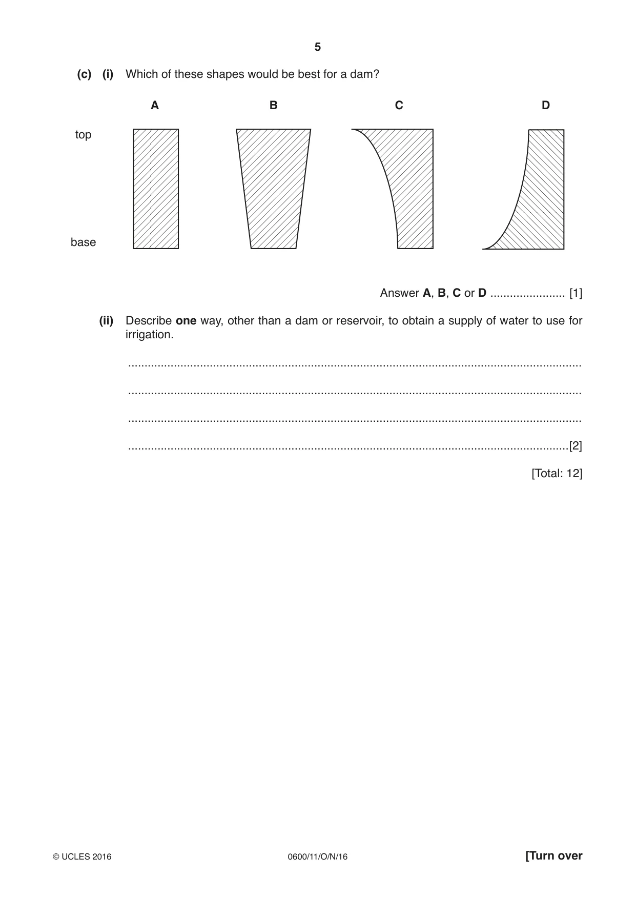 Cambridge IGCSE Agriculture 0600 2016 Oct/Nov Paper 1 · Variant 1 question paper, page 5 of 16