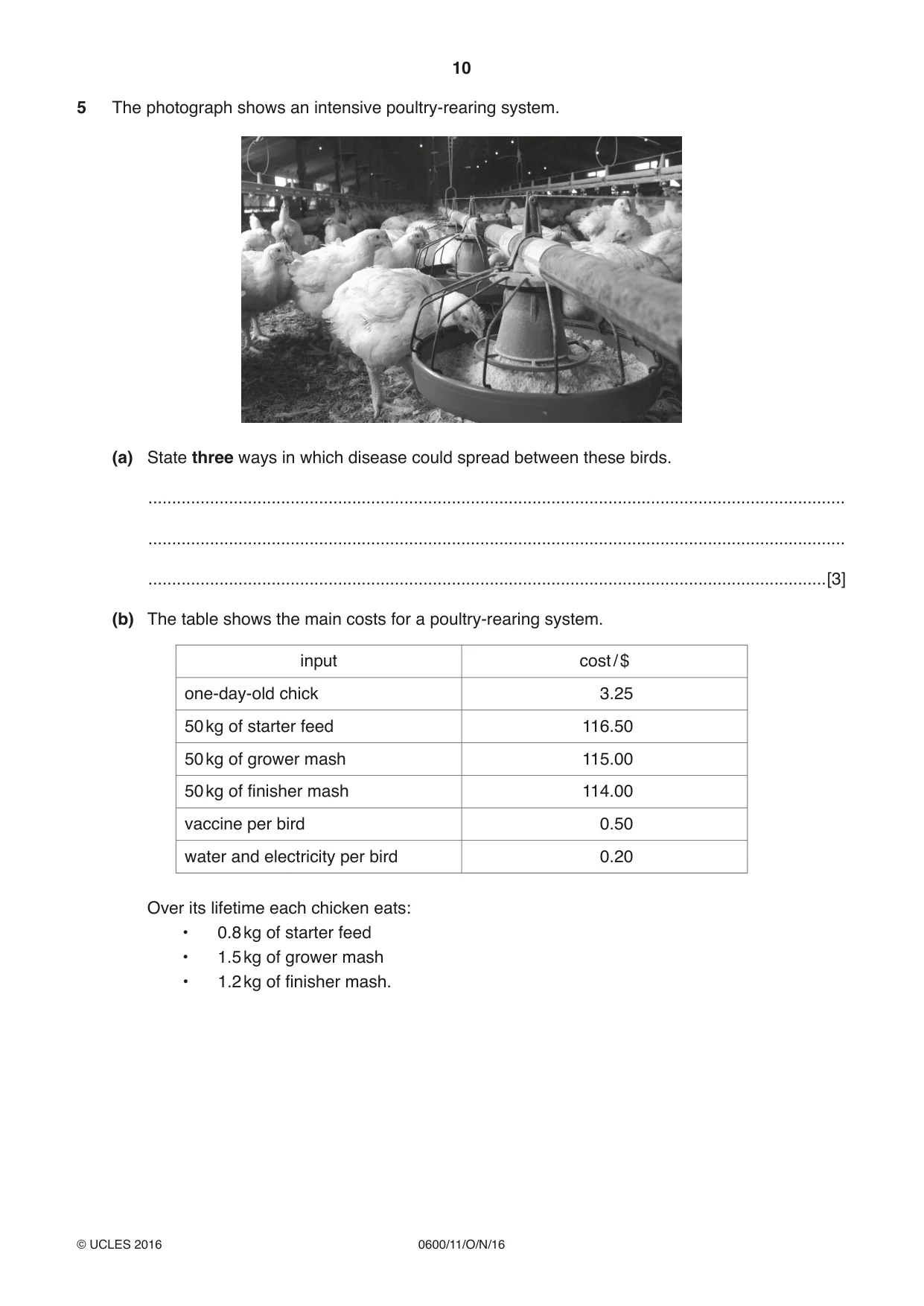 Cambridge IGCSE Agriculture 0600 2016 Oct/Nov Paper 1 · Variant 1 question paper, page 10 of 16