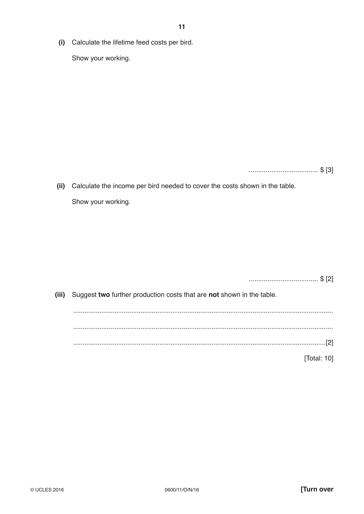 Cambridge IGCSE Agriculture 0600 2016 Oct/Nov Paper 1 · Variant 1 question paper, page 11 of 16