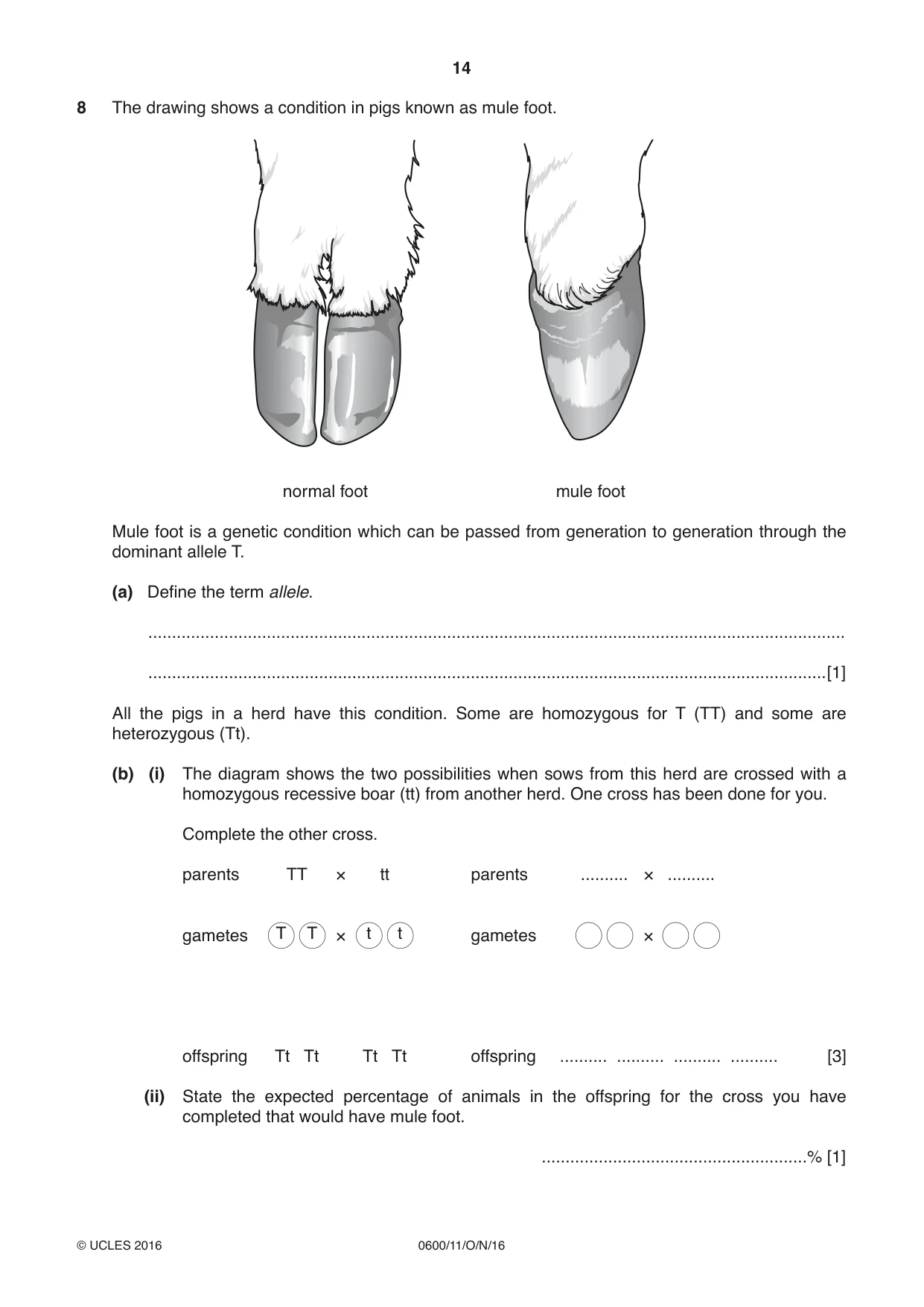 Cambridge IGCSE Agriculture 0600 2016 Oct/Nov Paper 1 · Variant 1 question paper, page 14 of 16