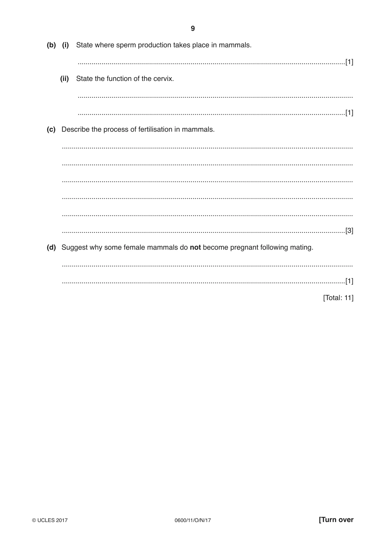Cambridge IGCSE Agriculture 0600 2017 Oct/Nov Paper 1 · Variant 1 question paper, page 9 of 16