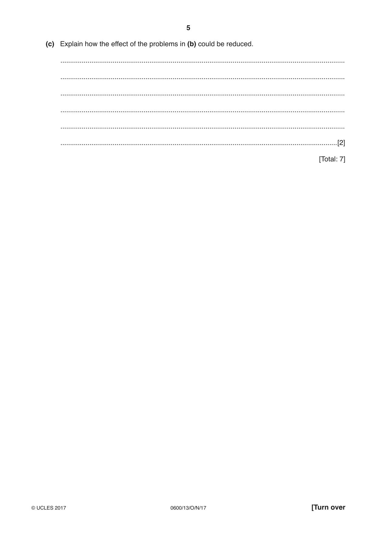 Cambridge IGCSE Agriculture 0600 2017 Oct/Nov Paper 1 · Variant 3 question paper, page 5 of 16