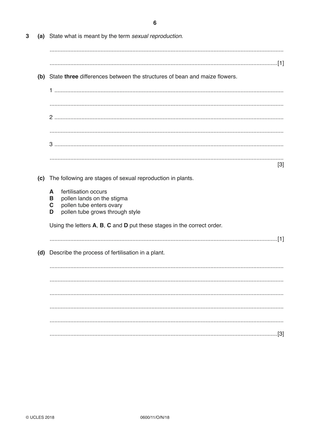 Cambridge IGCSE Agriculture 0600 2018 Oct/Nov Paper 1 · Variant 1 question paper, page 6 of 20