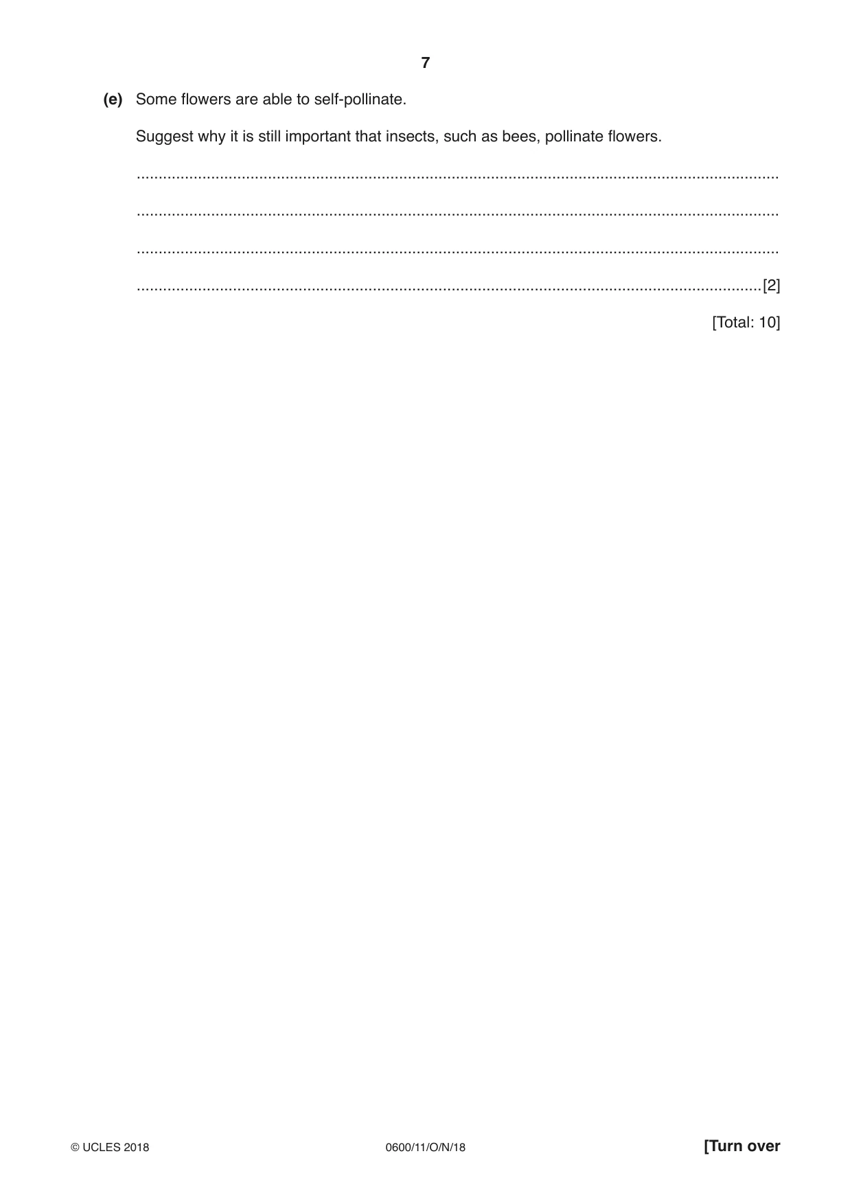 Cambridge IGCSE Agriculture 0600 2018 Oct/Nov Paper 1 · Variant 1 question paper, page 7 of 20