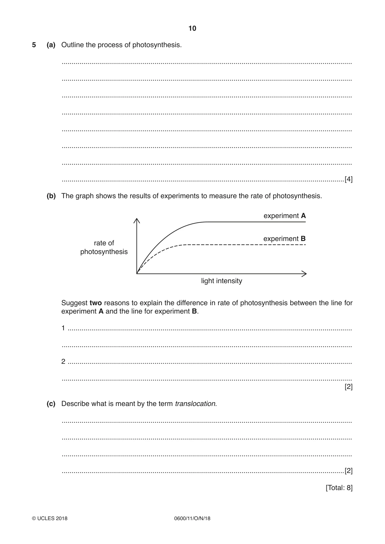 Cambridge IGCSE Agriculture 0600 2018 Oct/Nov Paper 1 · Variant 1 question paper, page 10 of 20
