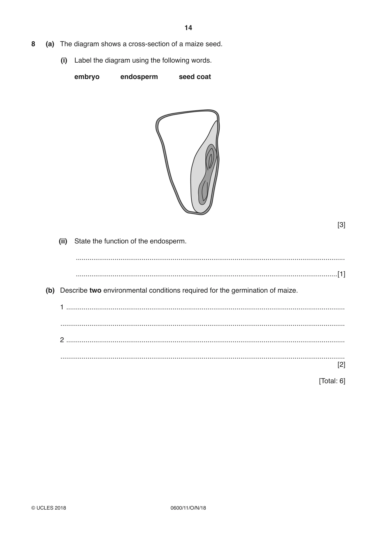Cambridge IGCSE Agriculture 0600 2018 Oct/Nov Paper 1 · Variant 1 question paper, page 14 of 20