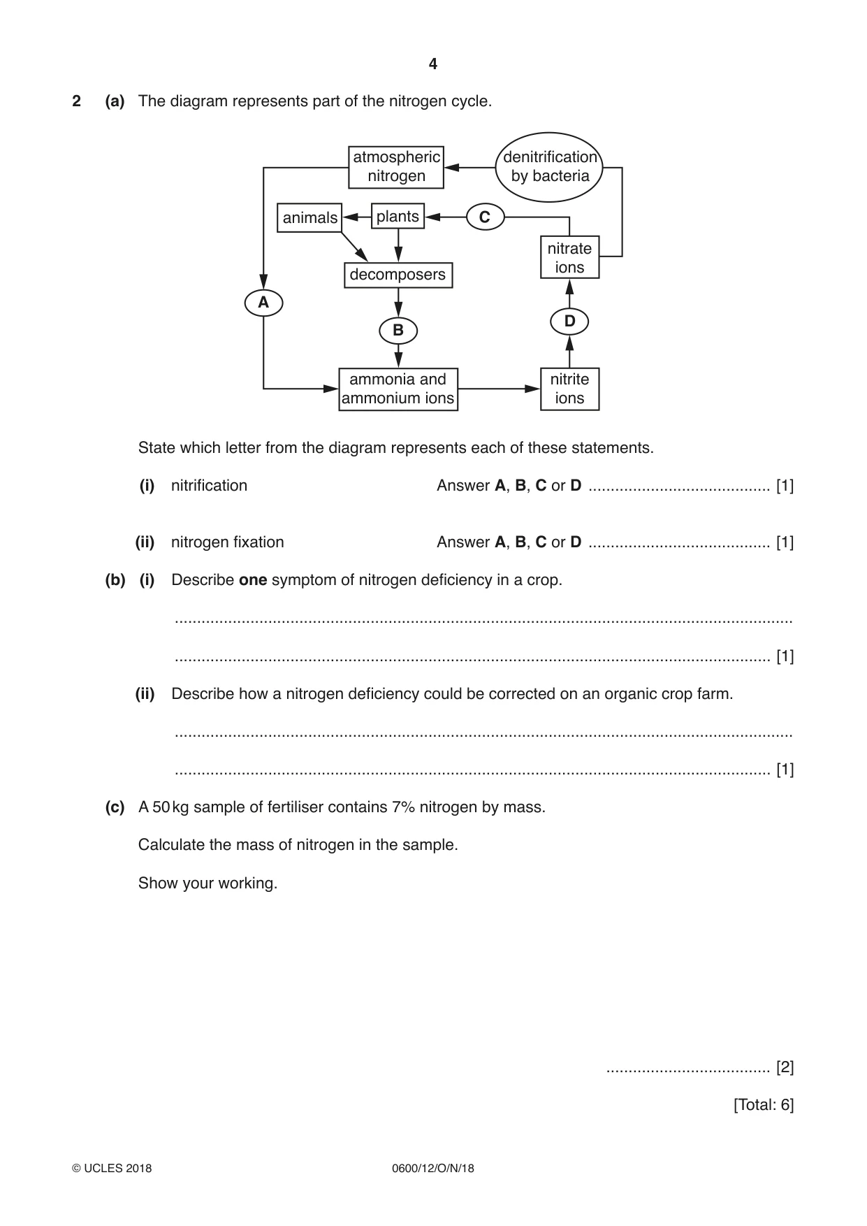 Cambridge IGCSE Agriculture 0600 2018 Oct/Nov Paper 1 · Variant 2 question paper, page 4 of 16