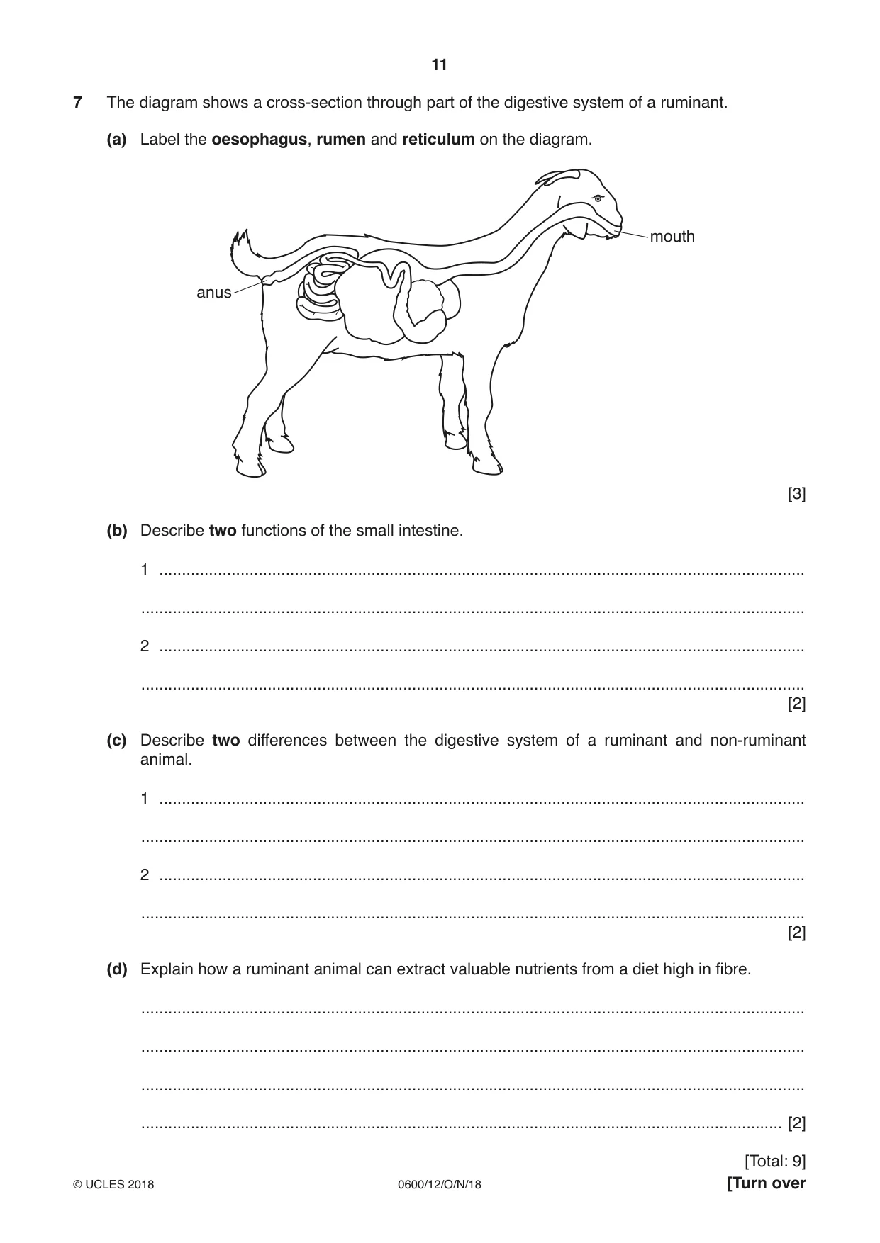 Cambridge IGCSE Agriculture 0600 2018 Oct/Nov Paper 1 · Variant 2 question paper, page 11 of 16