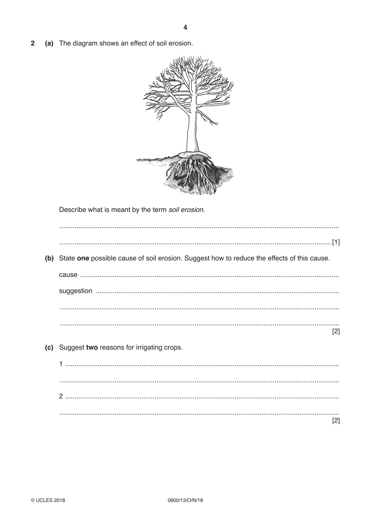 Cambridge IGCSE Agriculture 0600 2018 Oct/Nov Paper 1 · Variant 3 question paper, page 4 of 20