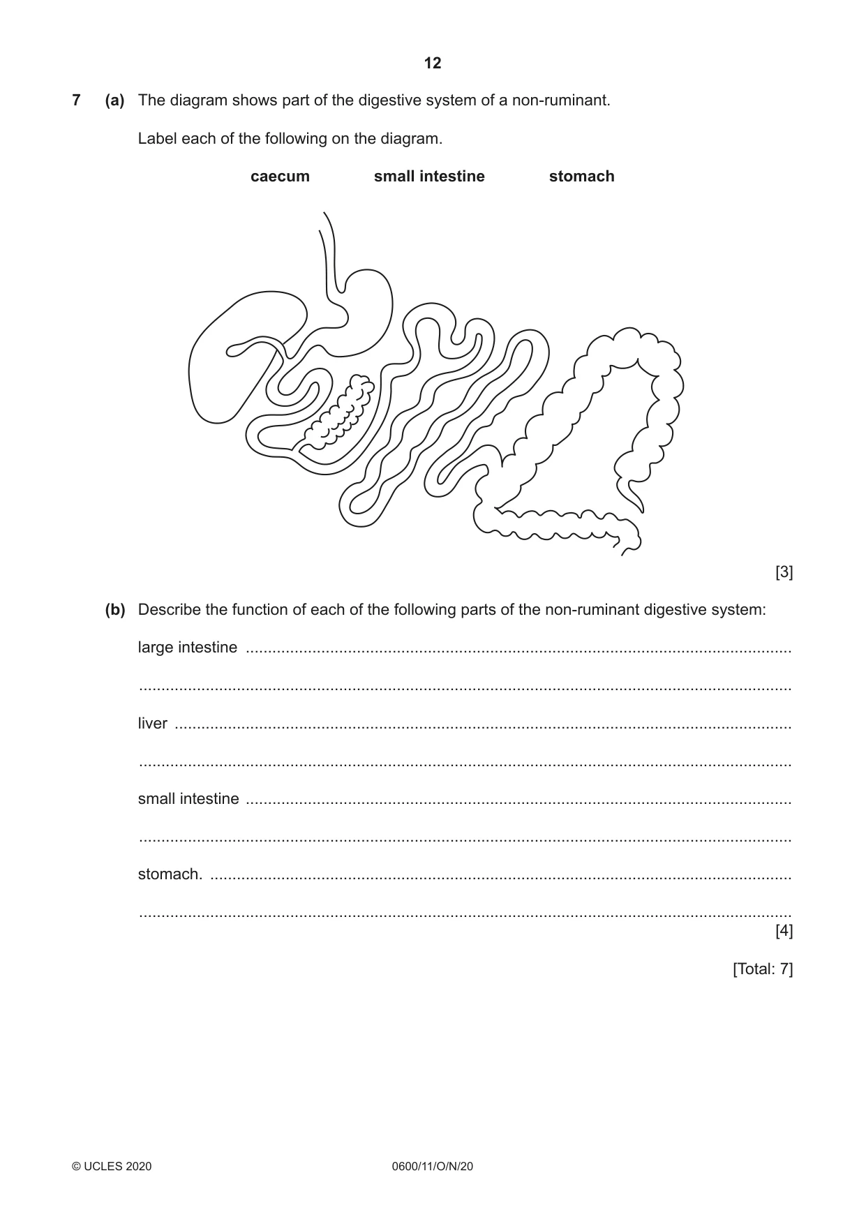 Cambridge IGCSE Agriculture 0600 2020 Oct/Nov Paper 1 · Variant 1 question paper, page 12 of 16