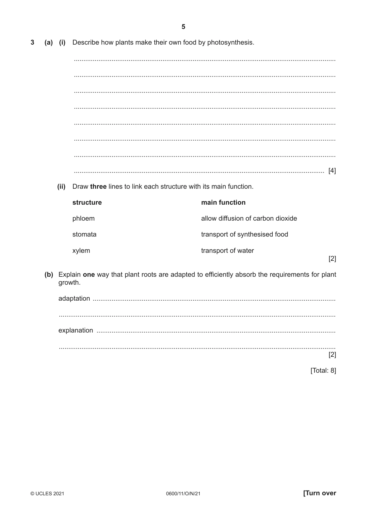 Cambridge IGCSE Agriculture 0600 2021 Oct/Nov Paper 1 · Variant 1 question paper, page 5 of 24