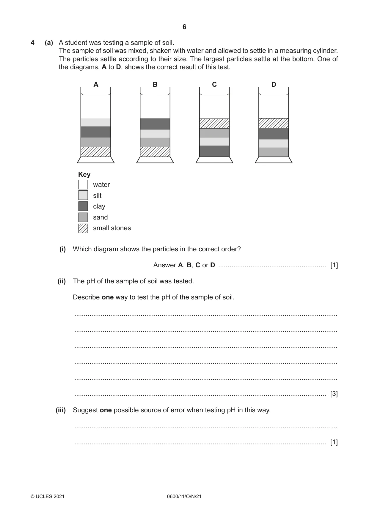 Cambridge IGCSE Agriculture 0600 2021 Oct/Nov Paper 1 · Variant 1 question paper, page 6 of 24