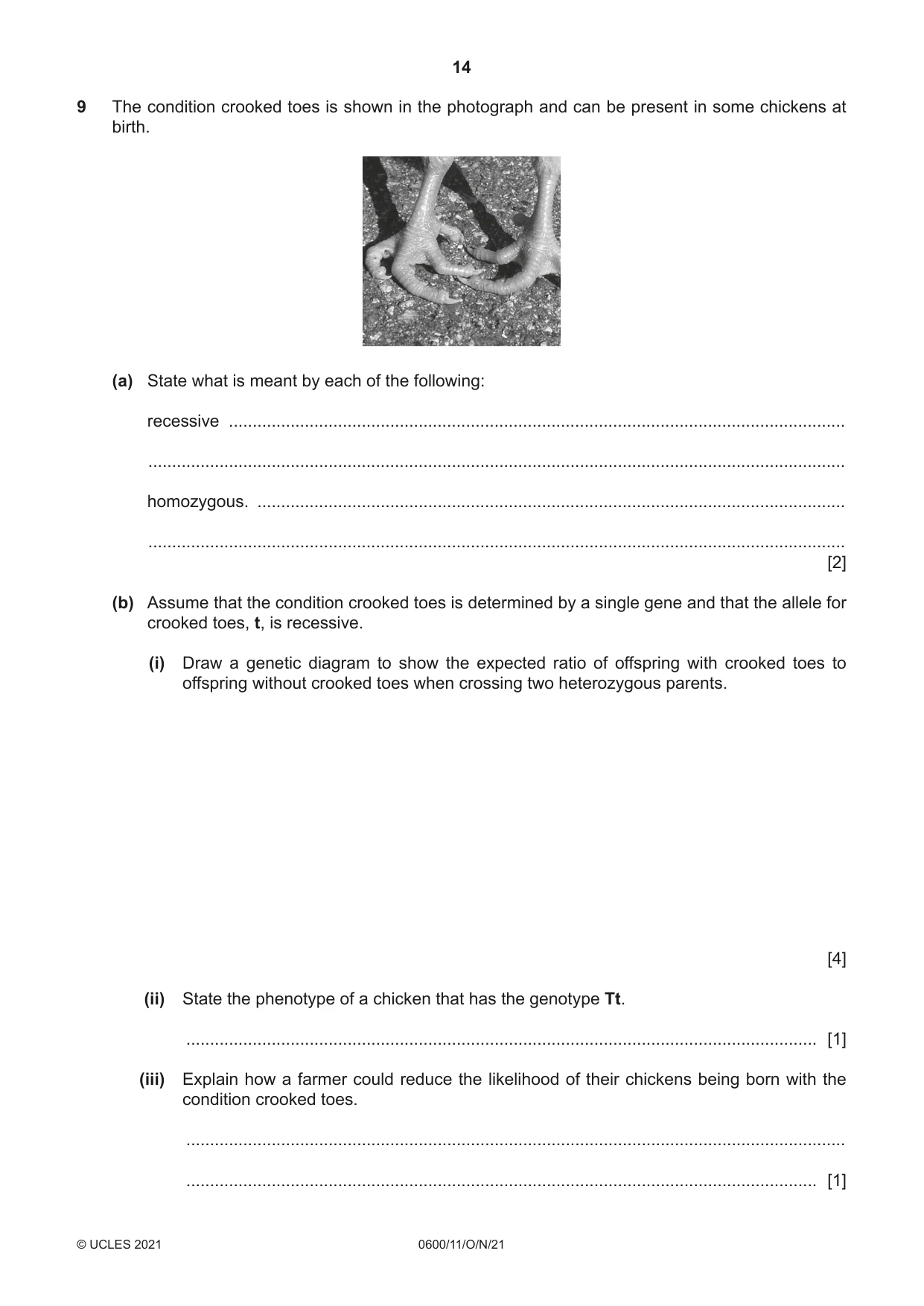 Cambridge IGCSE Agriculture 0600 2021 Oct/Nov Paper 1 · Variant 1 question paper, page 14 of 24