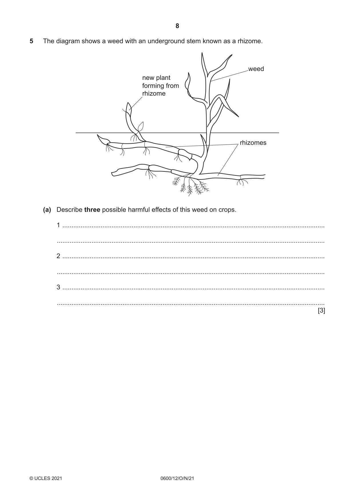 Cambridge IGCSE Agriculture 0600 2021 Oct/Nov Paper 1 · Variant 2 question paper, page 8 of 24