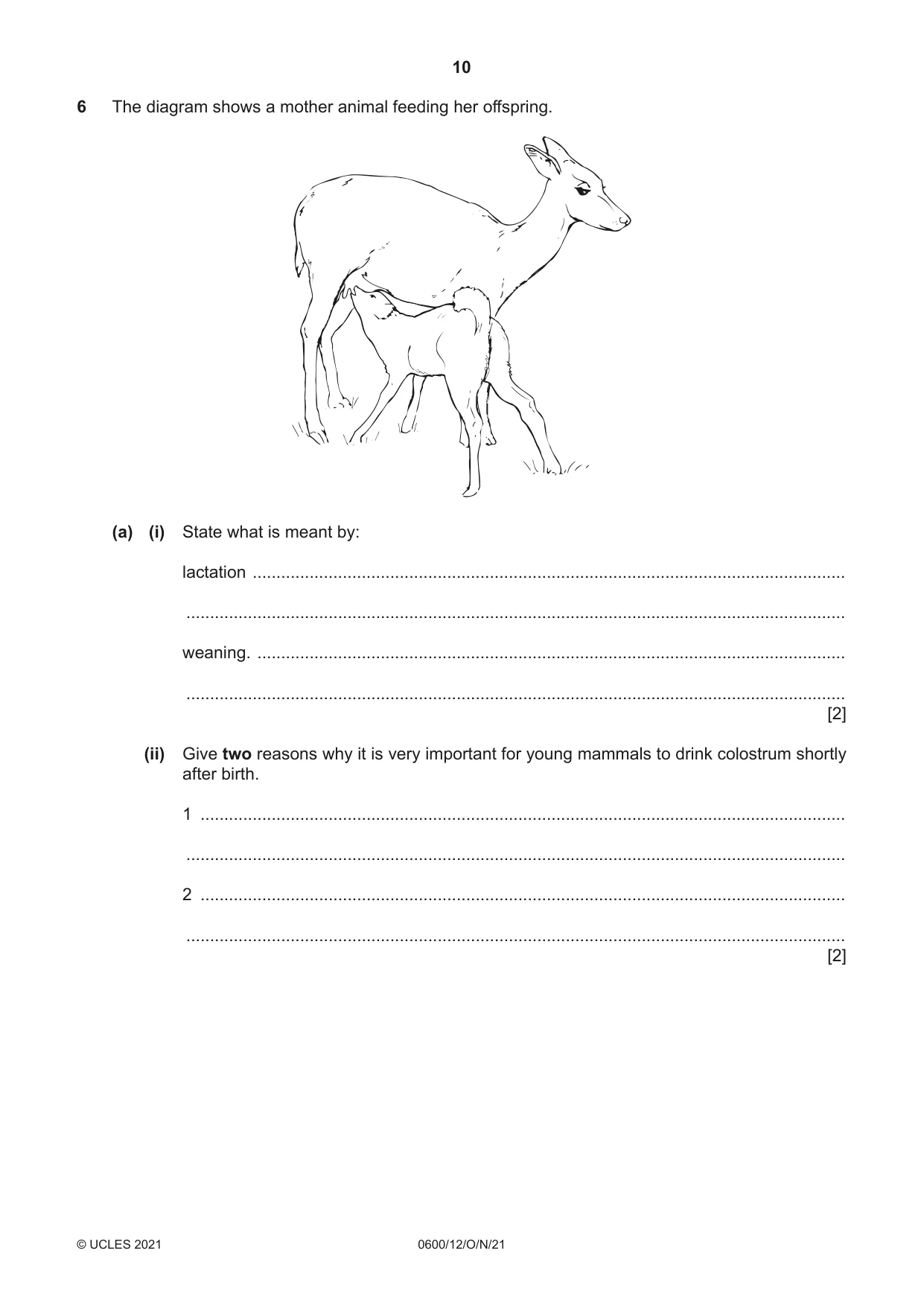 Cambridge IGCSE Agriculture 0600 2021 Oct/Nov Paper 1 · Variant 2 question paper, page 10 of 24