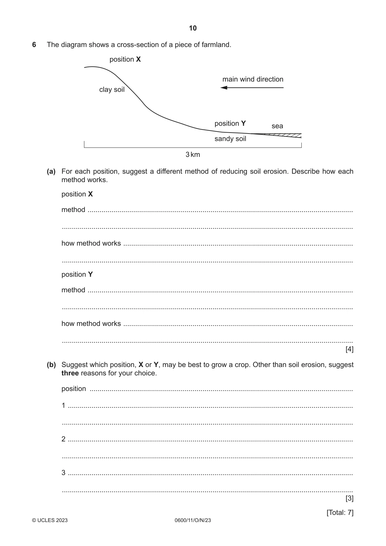 Cambridge IGCSE Agriculture 0600 2023 Oct/Nov Paper 1 · Variant 1 question paper, page 10 of 24