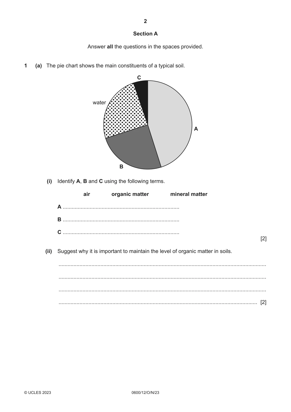 Cambridge IGCSE Agriculture 0600 2023 Oct/Nov Paper 1 · Variant 2 question paper, page 2 of 24