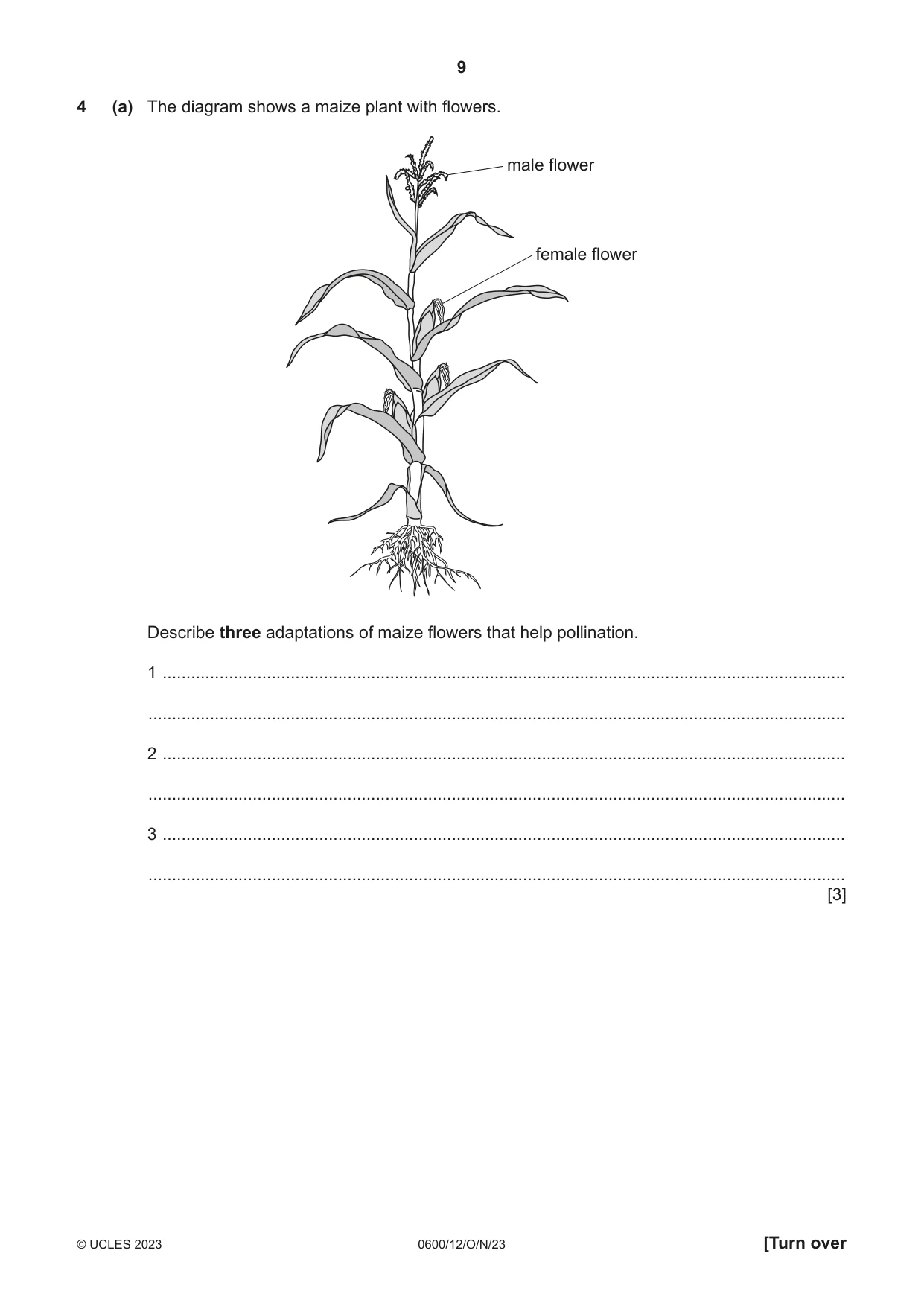 Cambridge IGCSE Agriculture 0600 2023 Oct/Nov Paper 1 · Variant 2 question paper, page 9 of 24
