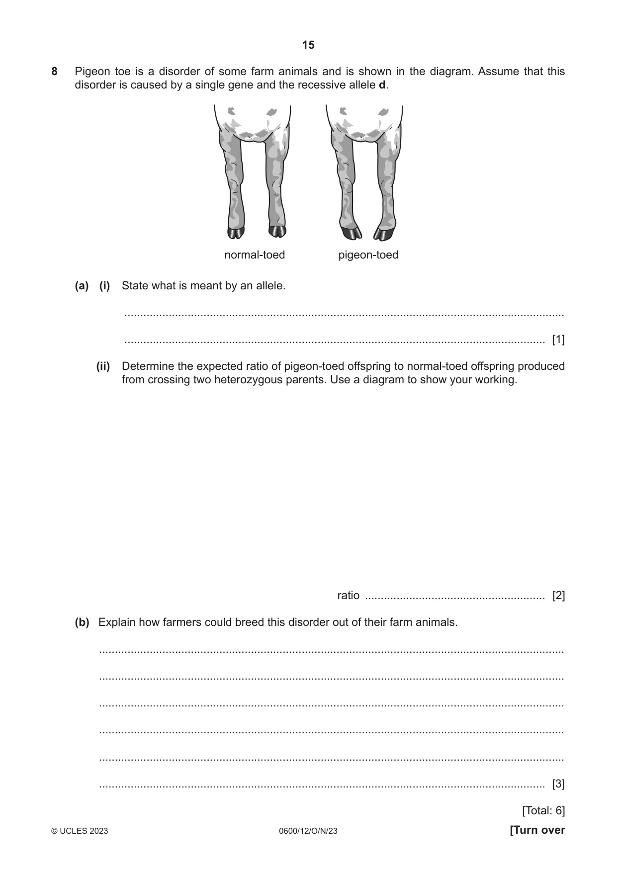 Cambridge IGCSE Agriculture 0600 2023 Oct/Nov Paper 1 · Variant 2 question paper, page 15 of 24