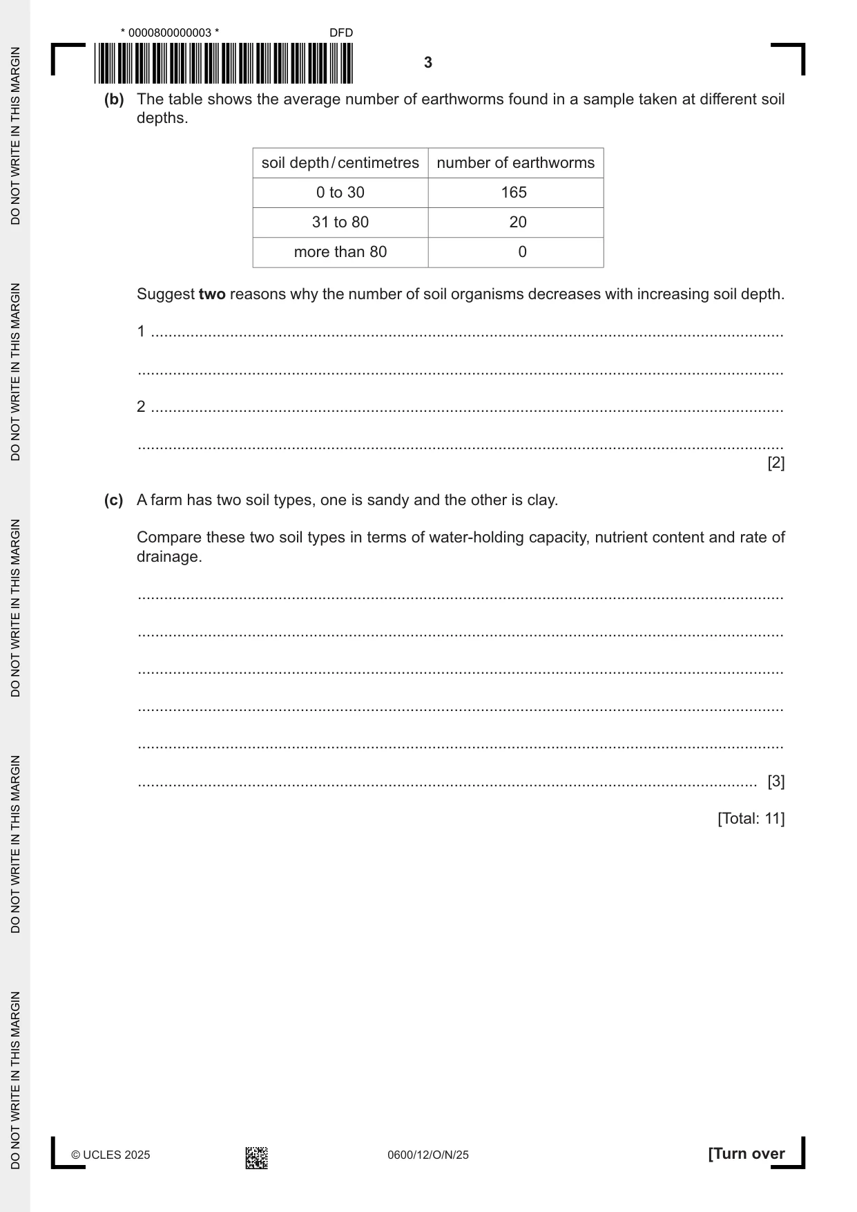 Cambridge IGCSE Agriculture 0600 2025 Oct/Nov Paper 1 · Variant 2 question paper, page 3 of 24