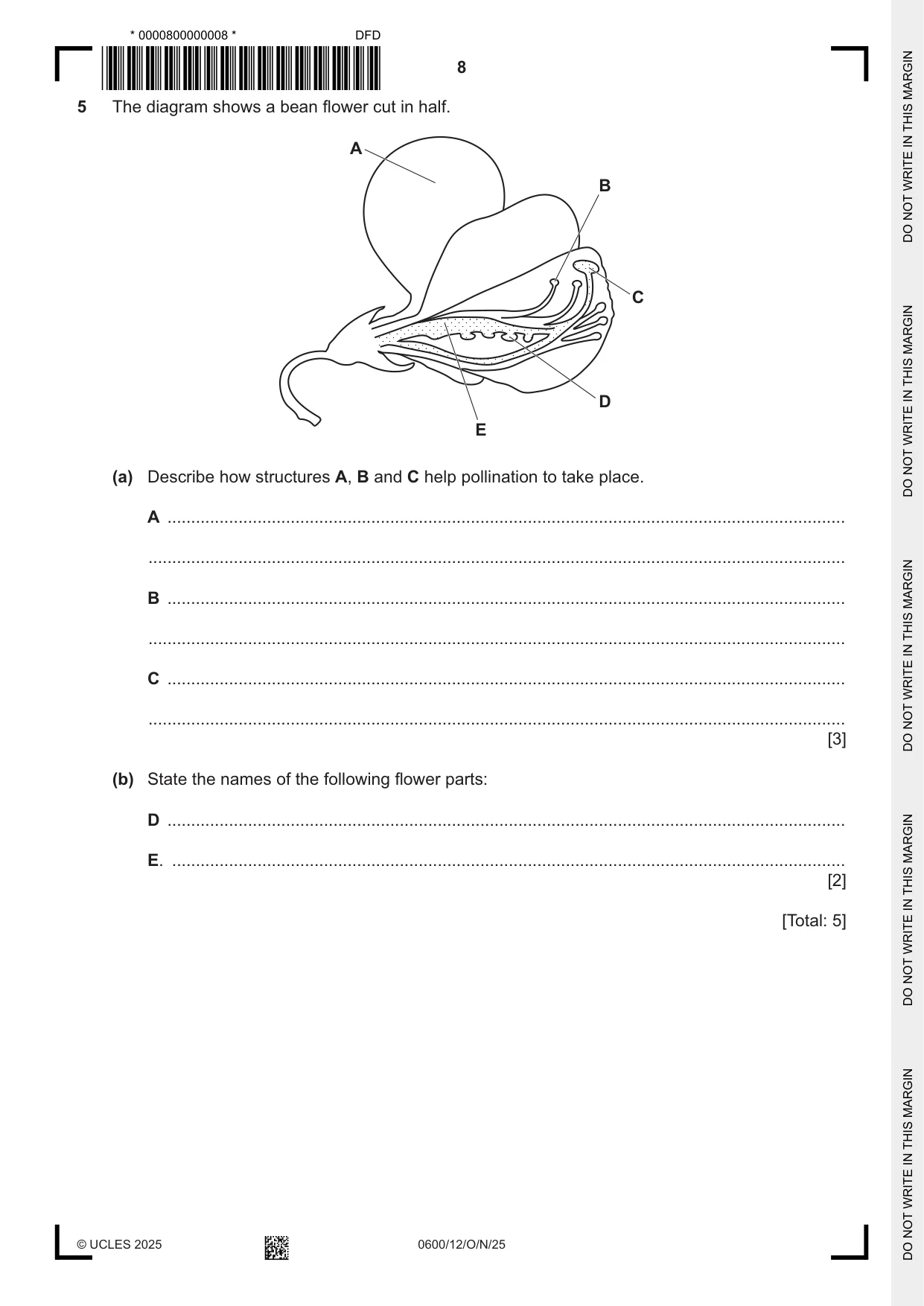 Cambridge IGCSE Agriculture 0600 2025 Oct/Nov Paper 1 · Variant 2 question paper, page 8 of 24