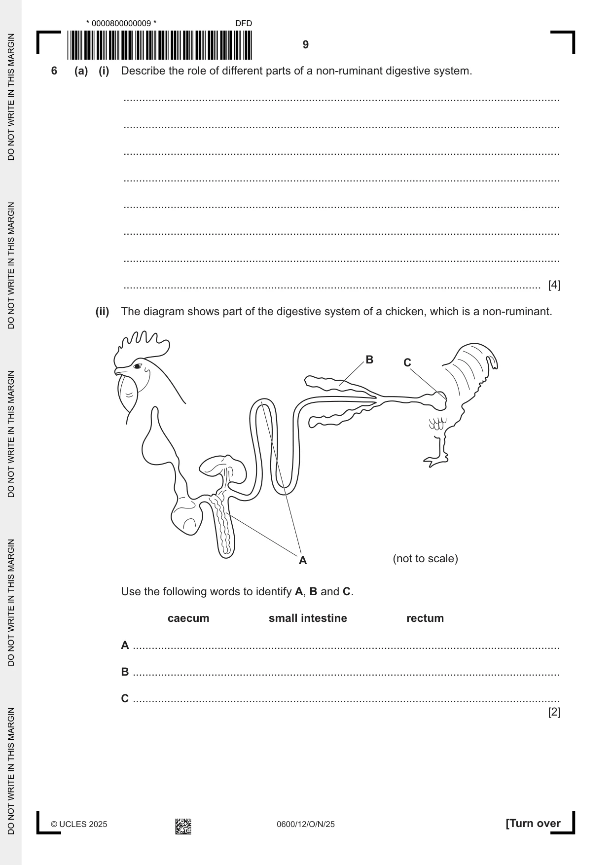 Cambridge IGCSE Agriculture 0600 2025 Oct/Nov Paper 1 · Variant 2 question paper, page 9 of 24