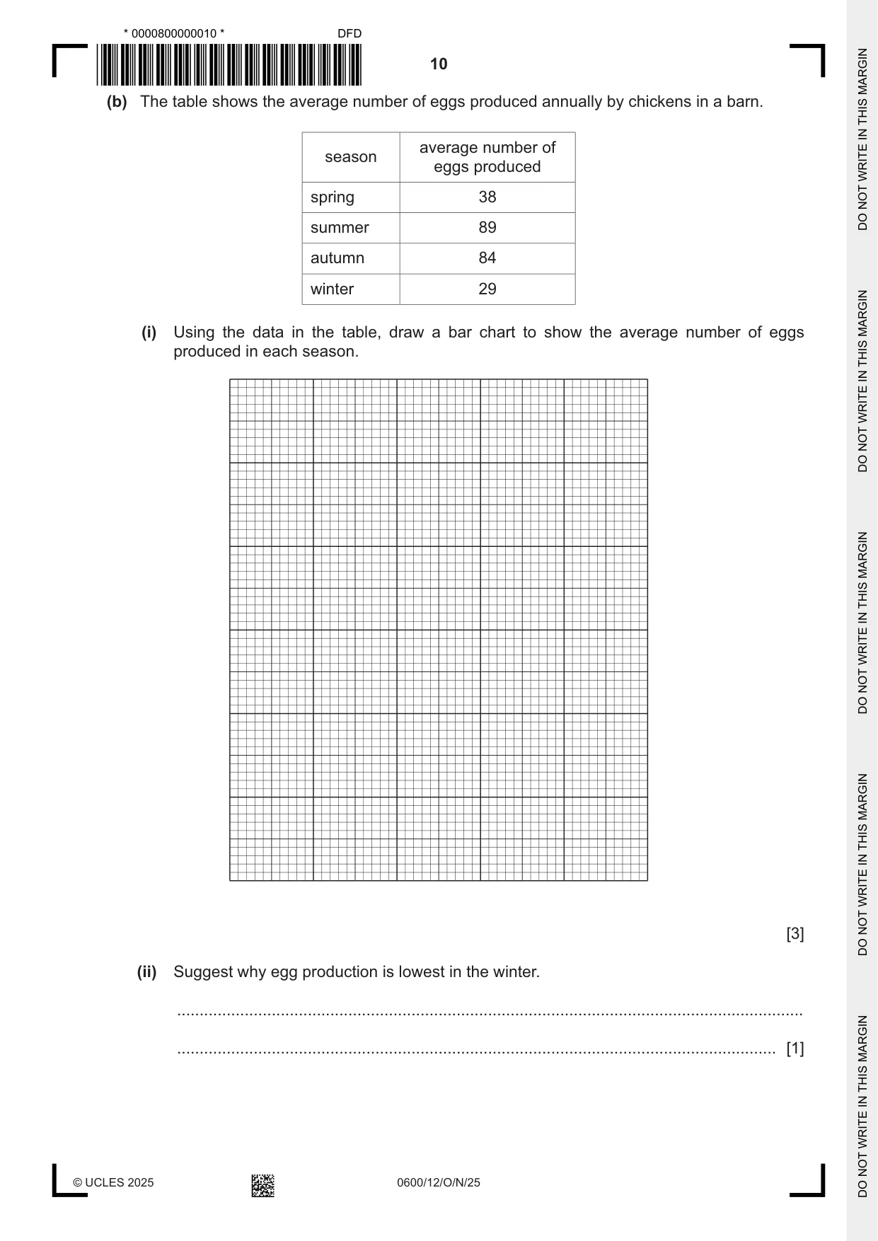 Cambridge IGCSE Agriculture 0600 2025 Oct/Nov Paper 1 · Variant 2 question paper, page 10 of 24