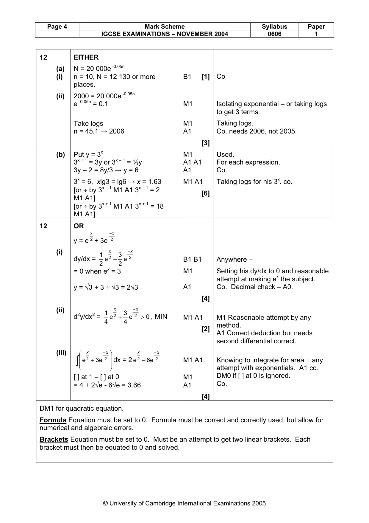 Mark scheme, page 9 of 9
