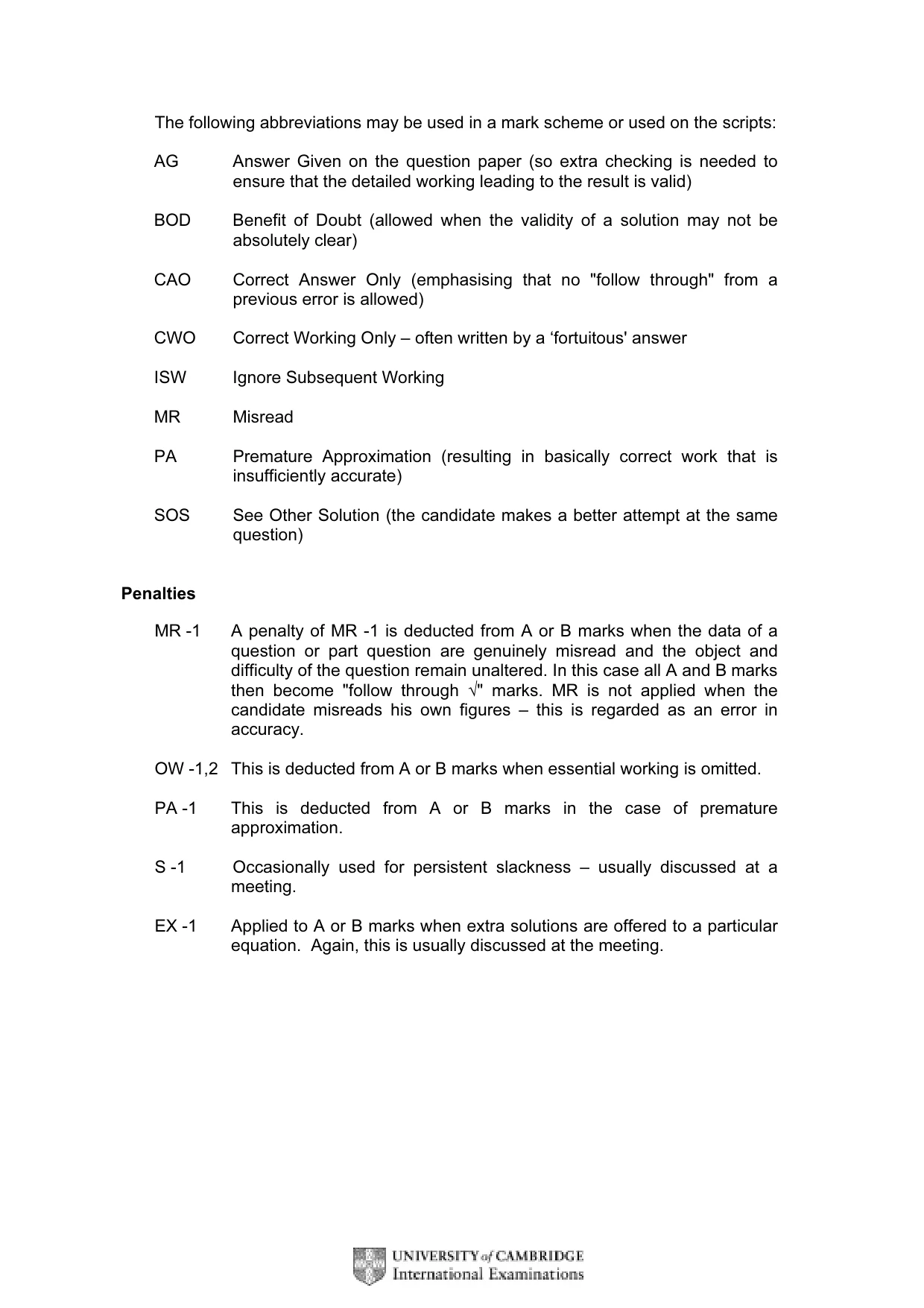 Mark scheme, page 4 of 11