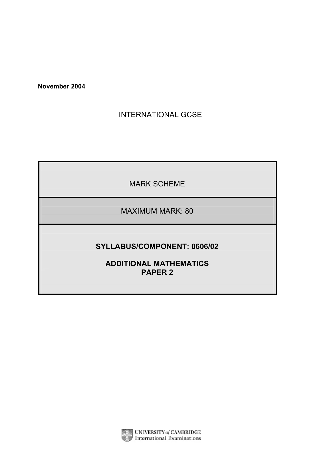 Mark scheme, page 5 of 11