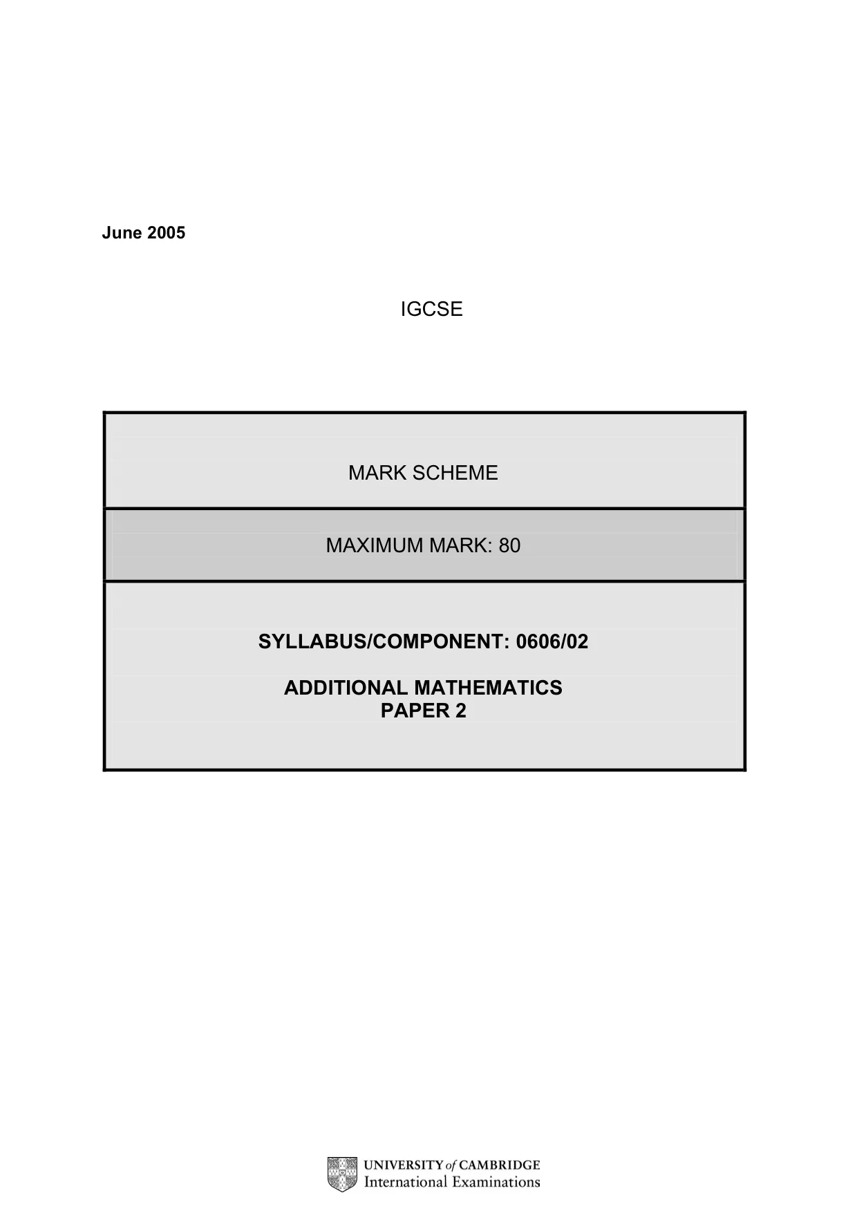 Mark scheme, page 5 of 10