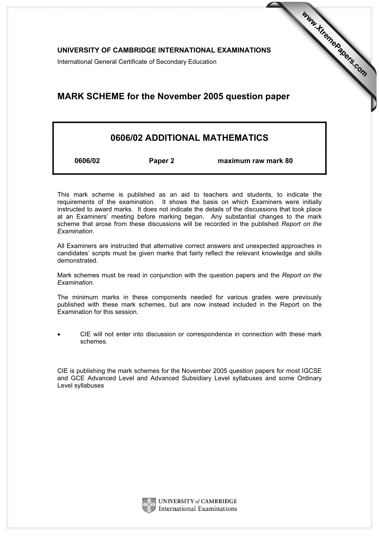 Mark scheme, page 1 of 6