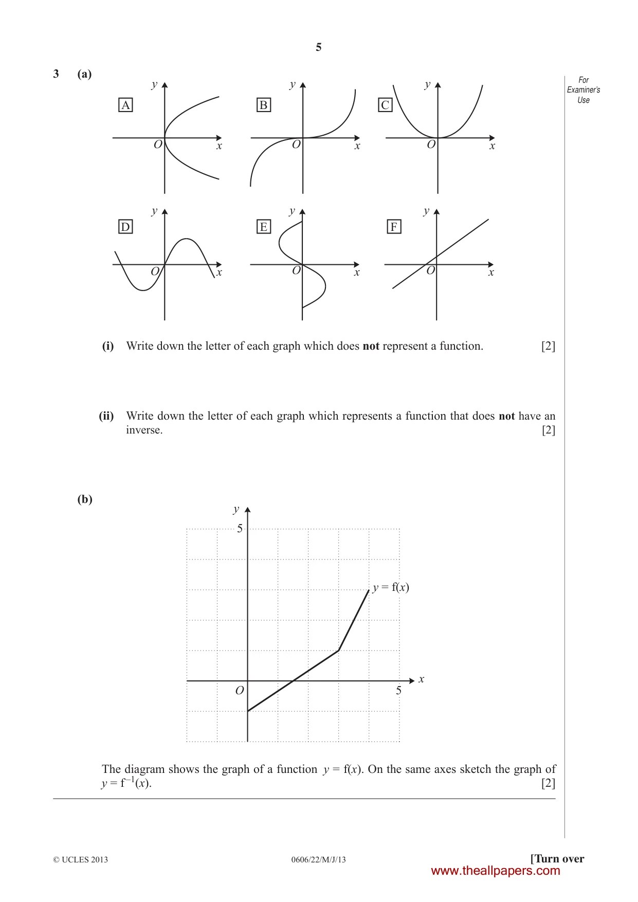 Cambridge IGCSE Mathematics - Additional 0606 2013 May/June Paper 2 · Variant 2 question paper, page 5 of 16
