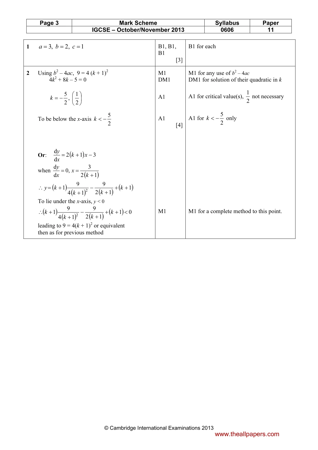 Mark scheme, page 3 of 10