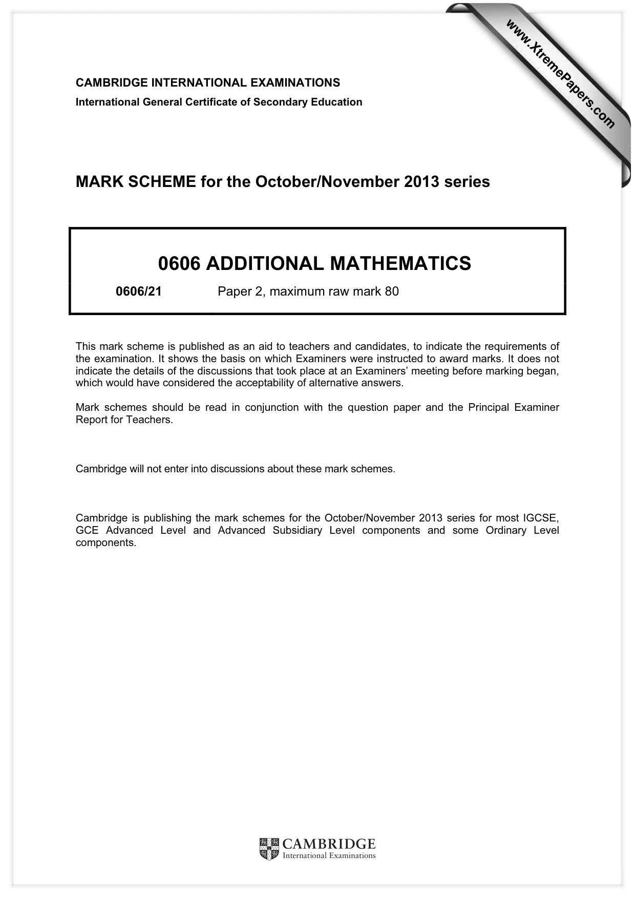 Mark scheme, page 1 of 8