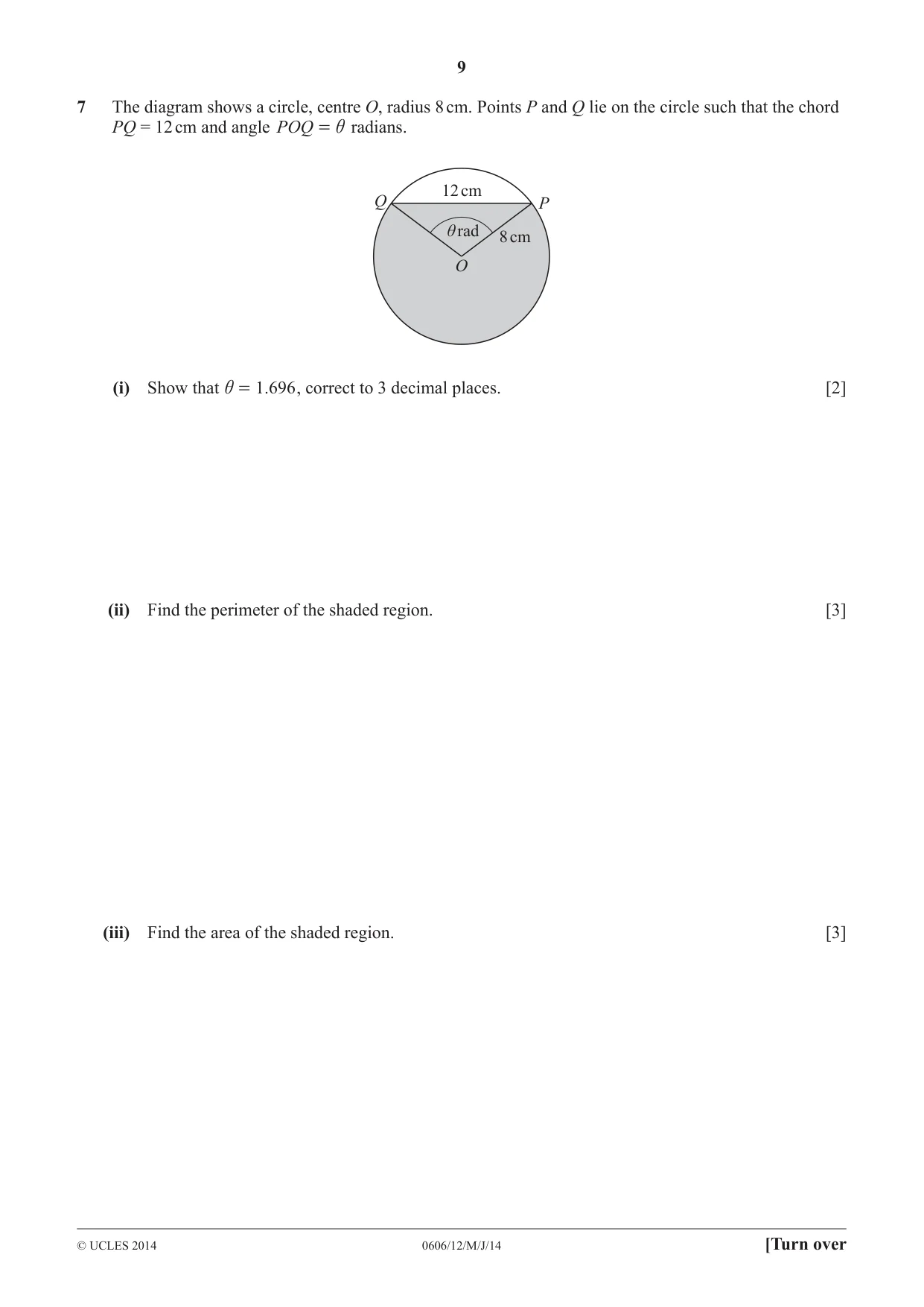 Cambridge IGCSE Mathematics - Additional 0606 2014 May/June Paper 1 · Variant 2 question paper, page 9 of 16
