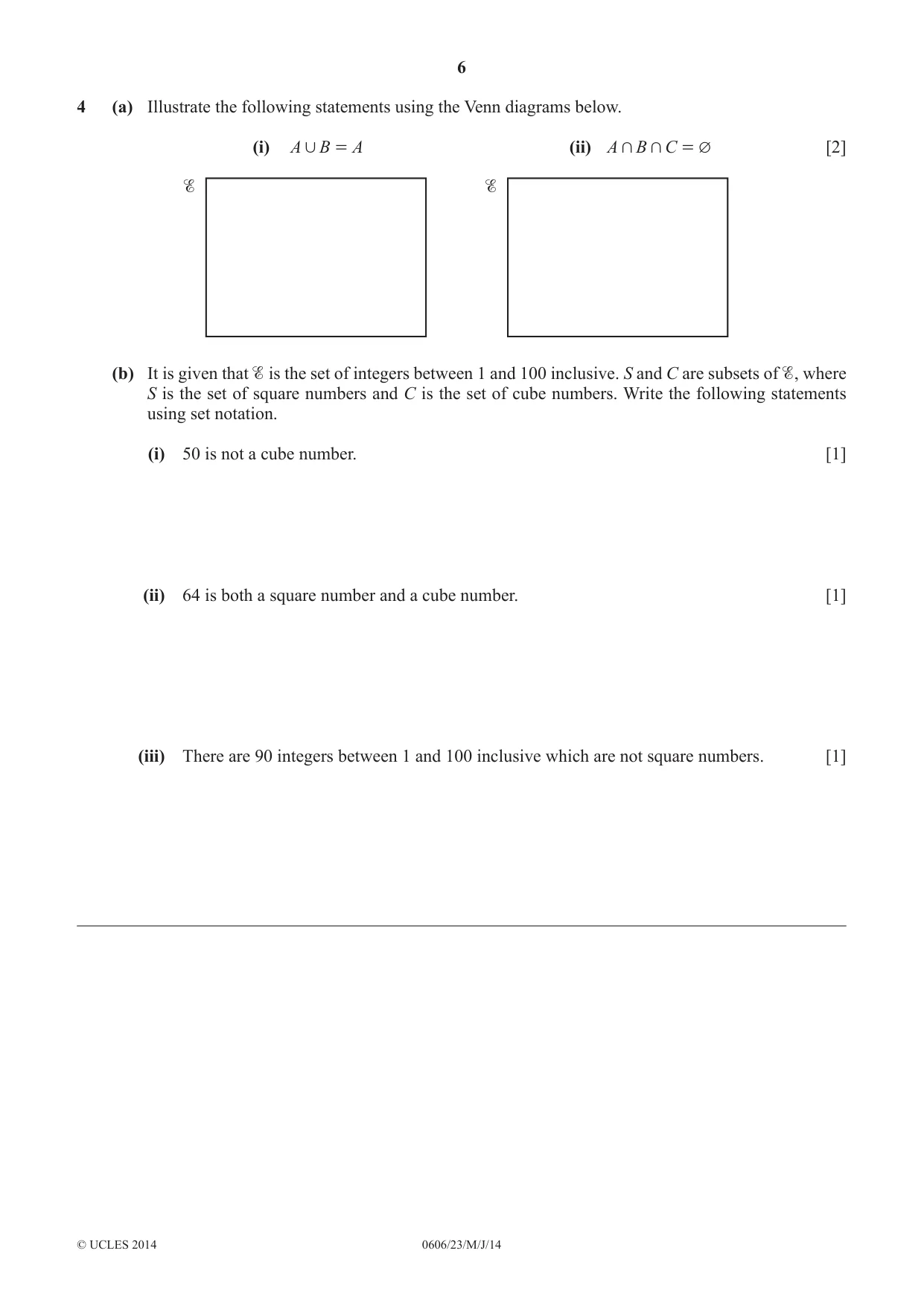 Cambridge IGCSE Mathematics - Additional 0606 2014 May/June Paper 2 · Variant 3 question paper, page 6 of 16