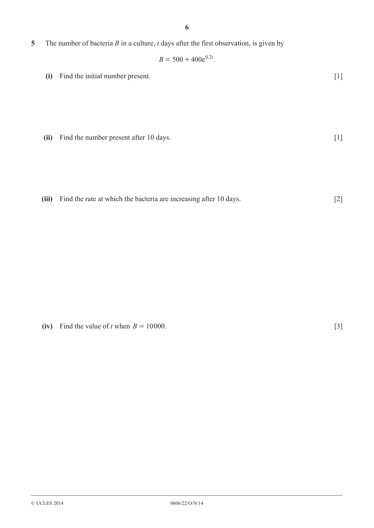 Cambridge IGCSE Mathematics - Additional 0606 2014 Oct/Nov Paper 2 · Variant 2 question paper, page 6 of 16